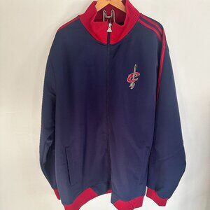 Adidas Embroidered Cleveland Cavaliers Zip Up Track Jacket Mens - XL